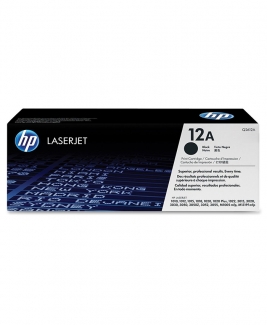 HP 12A LaserJet Toner Cartridge, black (Q2612A)